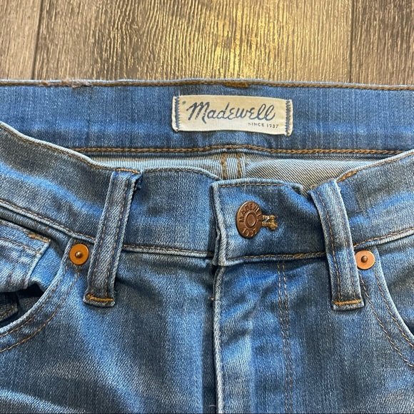Madewell 9” High Riser Skinny Skinny Jeans Distressed - Size 25 - Picture 5 of 9